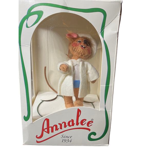 Annalee 3" Groom Mouse Shelf Sitting Vintage Doll 1997 In Box Home Decor - Picture 1 of 8